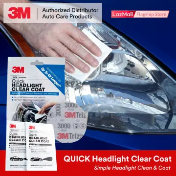 3M 39173 Quick Headlight Clear Coat Protects Extreme UV Car Light Mengilap  Cermin Kereta