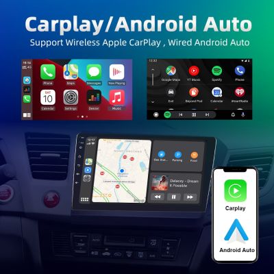 Podofo วิทยุติดรถยนต์ Android Carplay สำหรับ Nissan March Micra K12 2002 2003-2010หน่วยหัวต่อระบบนำทางเครื่องเล่นภาพเคลื่อนไหวหลายชนิดอัตโนมัติ