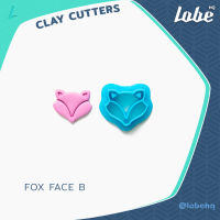 Fox Face B Imprint Clay Cutter/ Polymer Clay Cutter/ Polymer Clay Tools/ แม่พิมพ์กดดินโพลิเมอร์ทำเครื่องประดับแฮนด์เมดรูปทรงหน้าหมาจิงจอก B