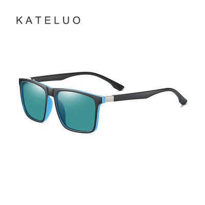 [พร้อมกล่อง] KATELUO 3321แว่นกันแดดผู้ชายผู้หญิงแฟชั่นขี่เลนส์โพลาไรซ์ขับรถกลางแจ้งแว่นตาย้อนยุค
