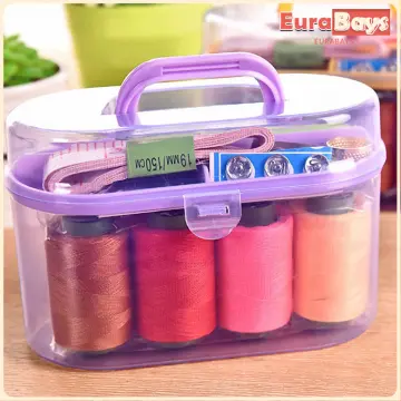  Portable Sewing Kit in Mini Folding Storage Box Basic