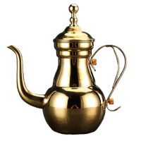 Stainless Steel Material 2 Colors Choose Narrow Teapot Ho Long-mouthed Teapot Tea Kettle with Filter Mesh Coffee Pots