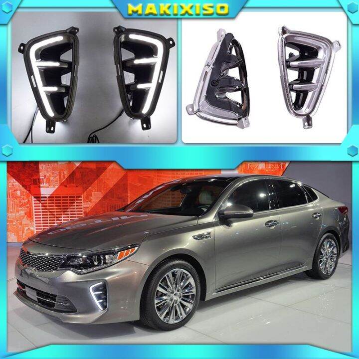 2 Pcs For Kia Optima K5 2016 2017 LED DRL Daytime Running Lights