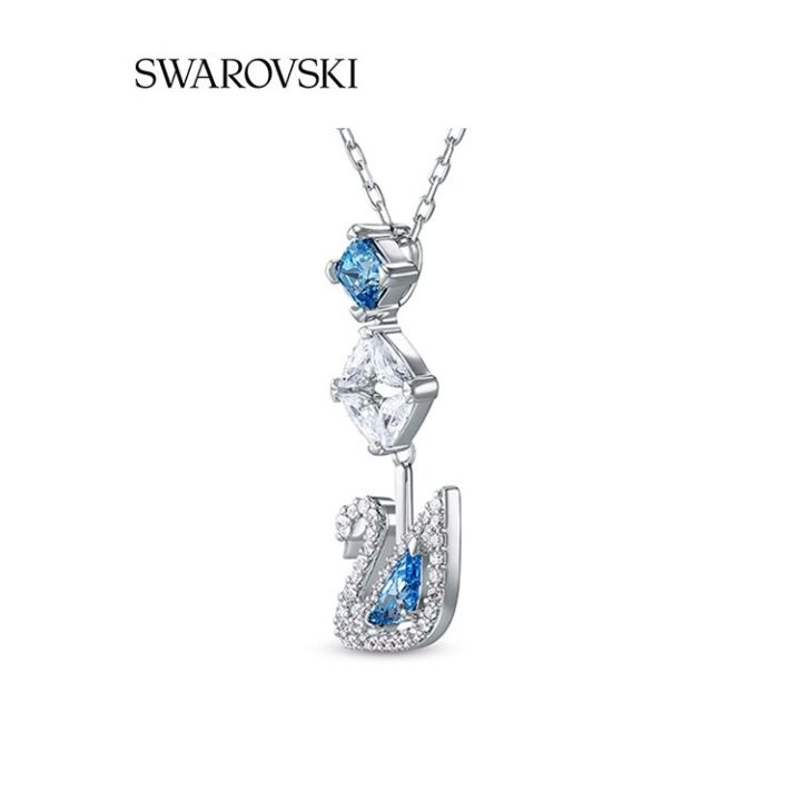 ของแท้-100-swarovski-สร้อยคอ-swarovski-แท้-dazzling-swan-y-necklace-จี้หงส์-ส้อยคอแฟชั่น-สร้อยคอพร้อมจี้-พร้อมจัดส่งจากประเทศไทย