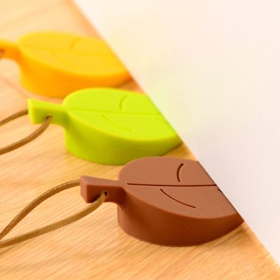 【LZ】▨✻  1 pcs cute Leaf shape Door Stop Anti-pinch Safety Baby Silicone Door Stop Security Card Home Decor Hanging Door Stopper 4 Colors