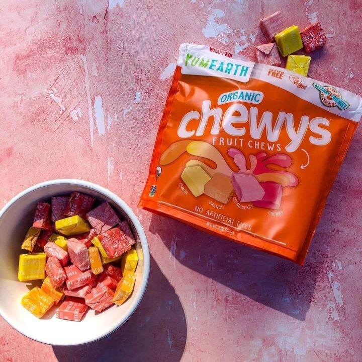 [PREORDER] ORGANIC CHEWYS FRUIT CHEWS LEMON ORANGE STRAWBERRY CHERRY