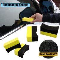 2Pc Car Cleaning Sponges EVA Car Corner Wiping Waxing Polishing Sponge Pad Auto Care Tire Wheel Brushes Tool Washing Accessories