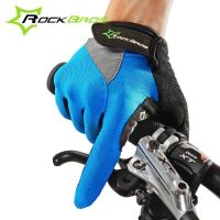 ✎✳ RockBros ขี่จักรยานถุงมือนิ้วยาวจักรยาน Guantes Ciclismo หน้าจอสัมผัสถุงมือออกกำลังกายฤดูใบไม้ผลิฤดูร้อน MTB ถุงมือจักรยานถนน