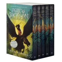 5 เล่ม/ชุด Percy Jackson &amp; The Olympians หนังสือนวนิยายต้นฉบับภาษาอังกฤษ ภาษาอังกฤษชุดหนังสือเด็ก การอ่าน นวนิยายบทภาษาอังกฤษสำหรับวัยรุ่น