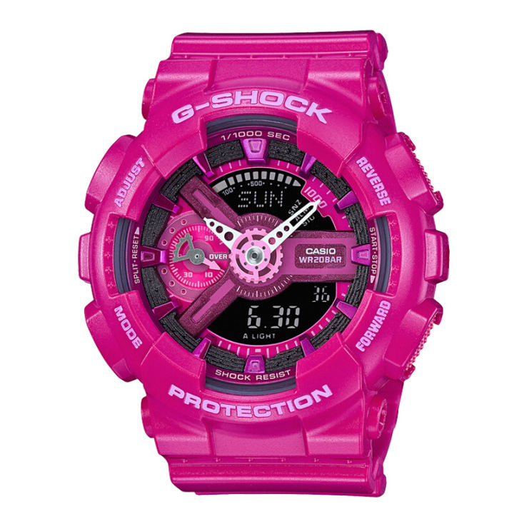 g-shock-gmas110-ต้นฉบับ-นาฬิกาข้อมือสตรีกีฬากันกระแทกกันน้ำ-100m-พร้อมรับประกัน-4-ปี-gma-s110mp-4a3-คลังสินค้าพร้อม