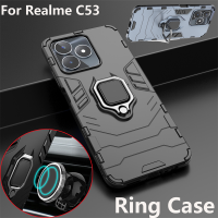 เคสสำหรับ Realme C53 C55 Nfc RealmeC53 Nfc 2023เคสโทรศัพท์เกราะเคสกันกระแทกมือถือแหวนที่จับปลอกป้องกันการใส่ขดลวดแข็งฝาหลัง