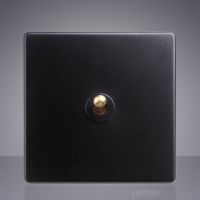 High Quality 86 Type Retro Black Wall Light Switch BE Brass Lever Single Dual Control 1-4 Gang 2 Way Toggle Switch Push Button