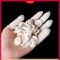 WUMENG 100/300PCS Natural Latex Disposable Non-slip Fingertips Protector Gloves Rubber Gloves Finger Cover Finger Cots