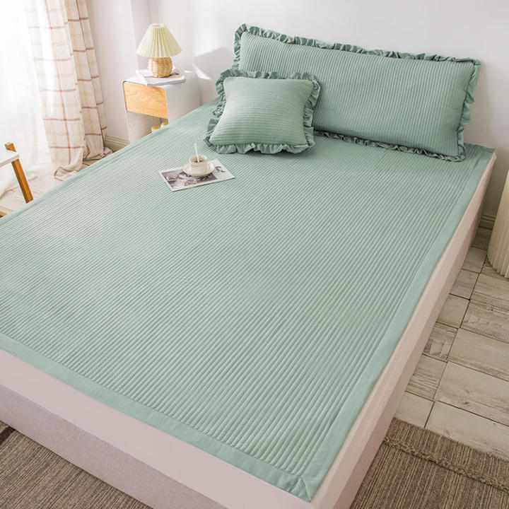 2021bonenjoy-1pc-bedspreads-queen-size-quilted-bed-cover-for-mattress-green-comforter-king-size-coverlet-bedspread-no-pillowcase