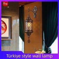 Türkiye โคมไฟแขวนสไตล์แปลกใหม่สไตล์วินเทจโดดเด่นโคมไฟติดผนัง Lampu Hias บันไดร้านกาแฟโรงแรม