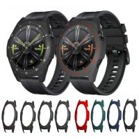 Silicone Protective For Huawei Watch GT 3 Watchband Bezel Ring Case Protector Shell For Huawei Watch GT3 46mm Wristband Cover