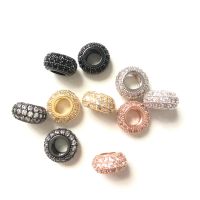 【HOT】❈♈► 10pcs/lot 11mm Large Hole Spacer Beads for Necklace Making Jewelry Accessory Findings Wholesale