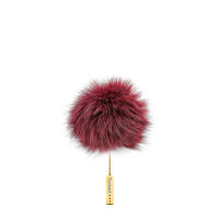 [SUVIMOL] Pom Pom Ball (S) - Sangria ที่ห้อยปอมปอมขน Finland Fox Fur สีแดงเข้ม