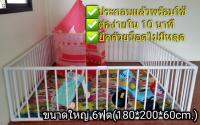 (ฟรีจุกกันลื่น)คอกกั้นบิ๊กไซน์ใหญที่สุด 6ฟุตครอบที่ได้(180*200*60cm)