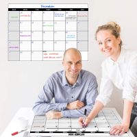 A2 Dry-erase Monthly Whiteboard Calendar for Wall Sticker Erasable Schedule Planner Board Work Plan Board Office Writing Board