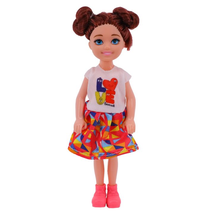 เสื้อผ้าตุ๊กตาสำหรับตุ๊กตาเคลลี่ชุดทำด้วยมือเสื้อยืดอุปกรณ์เสริมกางเกงขาสั้น5นิ้วตุ๊กตา12ซม-ตุ๊กตาเคลลี่รุ่นเรา