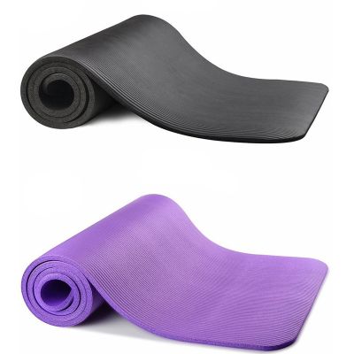 ✁ 10mmx610mm Extra-Thick Yoga Mat Yoga Matte Durable Anti-Slip GYM Yoga Pad Thick Sports Mat Babi Play Mat Meditation Mat Jodu Mat