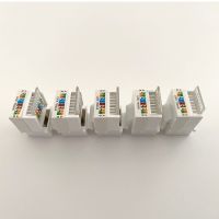 (5-Pack) CAT6 Keystone Jack Ethernet Wall Jack CAT6 Network Coupler Keystone Jack CAT6 Compatible Network Coupler 3XUE