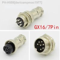 1set GX16 7 Pin Male Female Diameter 16mm Wire Panel Connector L73 GX16 Circular Connector Aviation Socket Plug