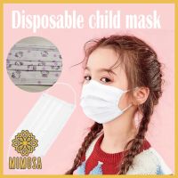 MIMOSA Face Mask KID KITTY 50 ชิ้น ถูกที่สุด พร้อมส่งไทย หน้ากากอนามัย คิตตี้ ผ้าปิดจมูก สองด้านผ้า 3 ชั้น 1 กล่อง