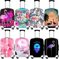 Elastic Luggage Protective Covers 18-32 Case For Suitcase Protective Cover Suitcase Cases Covers Travel xl Accessories Flamingo