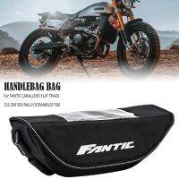 For FANTIC CABALLERO FLAT TRACK 125 250 500 RALLY/SCRAMBLER 500 Modern waterproof motorcycle handlebar travel bag storage bag