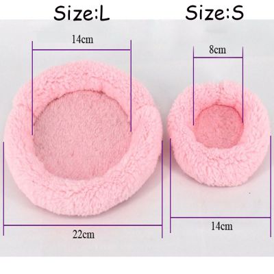 FAY Soft Small Animal Bed Rabbit Guinea Pig Mat Hamster Sleeping House Hedgehog Cute Cage Winter FleeceMulticolor