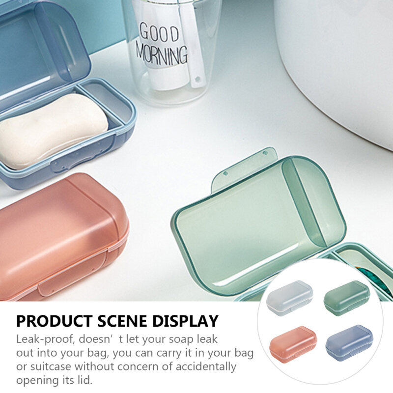 Multifunctio Sponge Bath Soap Box Dish Home Case Container Holder G 
