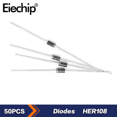 50PCS 1A 1000V Rectifier Diode Ultra-Fast Recovery Diodes ส่วนประกอบอิเล็กทรอนิกส์