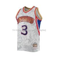 Mens Allen Iverson White Philadelphia 76ers Hardwood Classics 1996-97 Lunar New Year Swingman Jersey