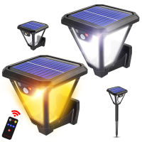 LED Solar Light Outdoor Solar Lamp with Motion Sensor IP65 Waterproof Solar Powered Sunlight Spotlights for Garden Decoration