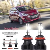 หลอดไฟหน้ารถยนต์ LED LAI 40w 6000k สีขาว สําหรับ Hyundai i10 (PA) 2009-2023