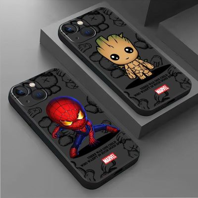 Bumper Black Phone Case for Xiaomi Redmi 8A 7A 6 7 8 K50 9A K40 Pro 9T 10A 9C 9 10 10C K50 Marvel Cartoon Iron Man Spiderman