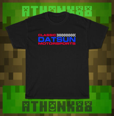 Hot New Men Classic Datsun Motorsport Logo Tshirt