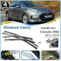 กะบังฝนหน้าต่างรถสำหรับ Citroen DS5 CS 5 2011 ~ 2018กันฝนกันสาดรถยนต์ระบายอากาศกระจกหน้ารถอุปกรณ์เสริมรถยนต์แผ่นครอบ