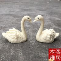 ❃◄ Ivory fruit swan mandarin duck duck car furnishing articles handicraft gifts in hand good small place one hundred swan