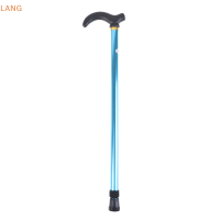 ?【Lowest price】LANG ไม้เดินปรับได้2ส่วนคงที่ Anti-Skid crutch Old Man hiking cane