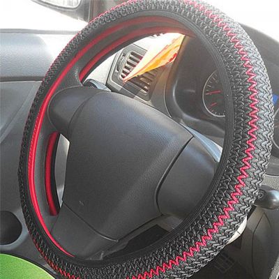 Car Steering Wheel Cover Elastic Auto Summer Cool Anti-Slip Ice Silk