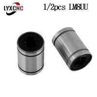 1/2pcs Lm8uu Linear Bushing 8mm Ball Bearings 3D Printer Lm8 Optical Axis Linear Rail Cnc DIY Router Part Lm8uu 15X24mm B = 17.5mm-Sediue