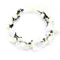 Wedding Party Hair Wreath Garland Headband Brown Hair Accessories Flower Crown Flower Headband Hair Wreath Garland