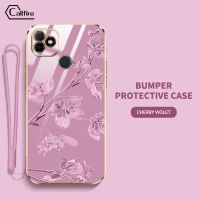 Callfire เคสโทรศัพท์ออกแบบดอกชงโคสำหรับ Infinix Itel P36 Pro Vision 1 Plus ใหม่เคสซิลิโคนนิ่มกันตกและการชนกันแบบนุ่มพร้อมฟรีสายคล้อง