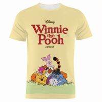 2023 NEWNew Winnie The Pooh T เสื้อผู้ชายผู้หญิงแฟชั่นพิมพ์ T เสื้อฤดูร้อน Streetwear Tops Tee