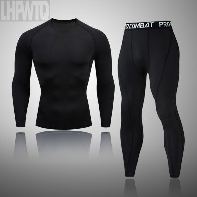 Mens compression sportswear sports thermal underwear jogging suit rash guard running suit gym clothing fitness tights