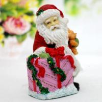 Christmas 3d Santa Claus gift box bear silicone candles mould soap molds silica gel moulds Christmas cake decoration tools