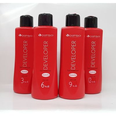Dipso Developer 1000 ml. ดิ๊ฟโซ่ ดีเวลลอปเปอร์ กลิ่นอ่อนโยน ใช้ผสมกับผลิตภัณฑ์เปลี่ยนสีผม ผงฟอกสีผม ไฮโดรเจน 3% 6% 9% 12%
